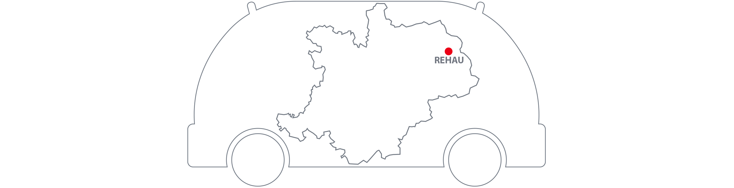 Shuttle-Modellregion Oberfranken Karte Rehau